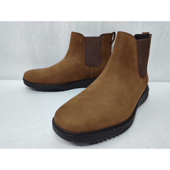 Cole Haan Men's Grand Plus Chelsea Suede Boots C38789 Lumber Java Sz‎ 10.5 - Picture 3 of 12